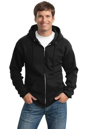 Port & Company Men's Fleece Full-Zip Hooded Sweatshirt. PC90ZH.