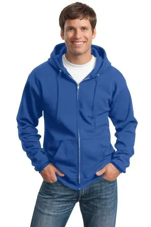 Port & Company Men's Fleece Full-Zip Hooded Sweatshirt. PC90ZH.