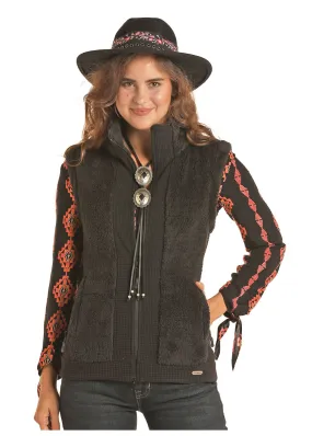 Powder River Women's Micro Berber Zip Front Western Vest