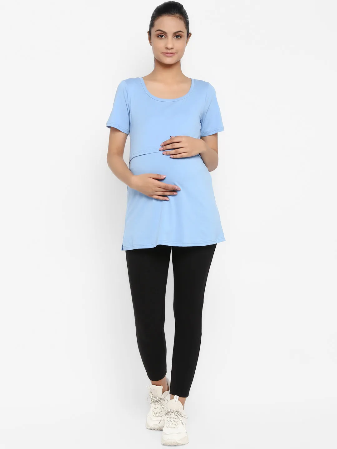 Pregnancy Overbelly Leggings + T-Shirt Set