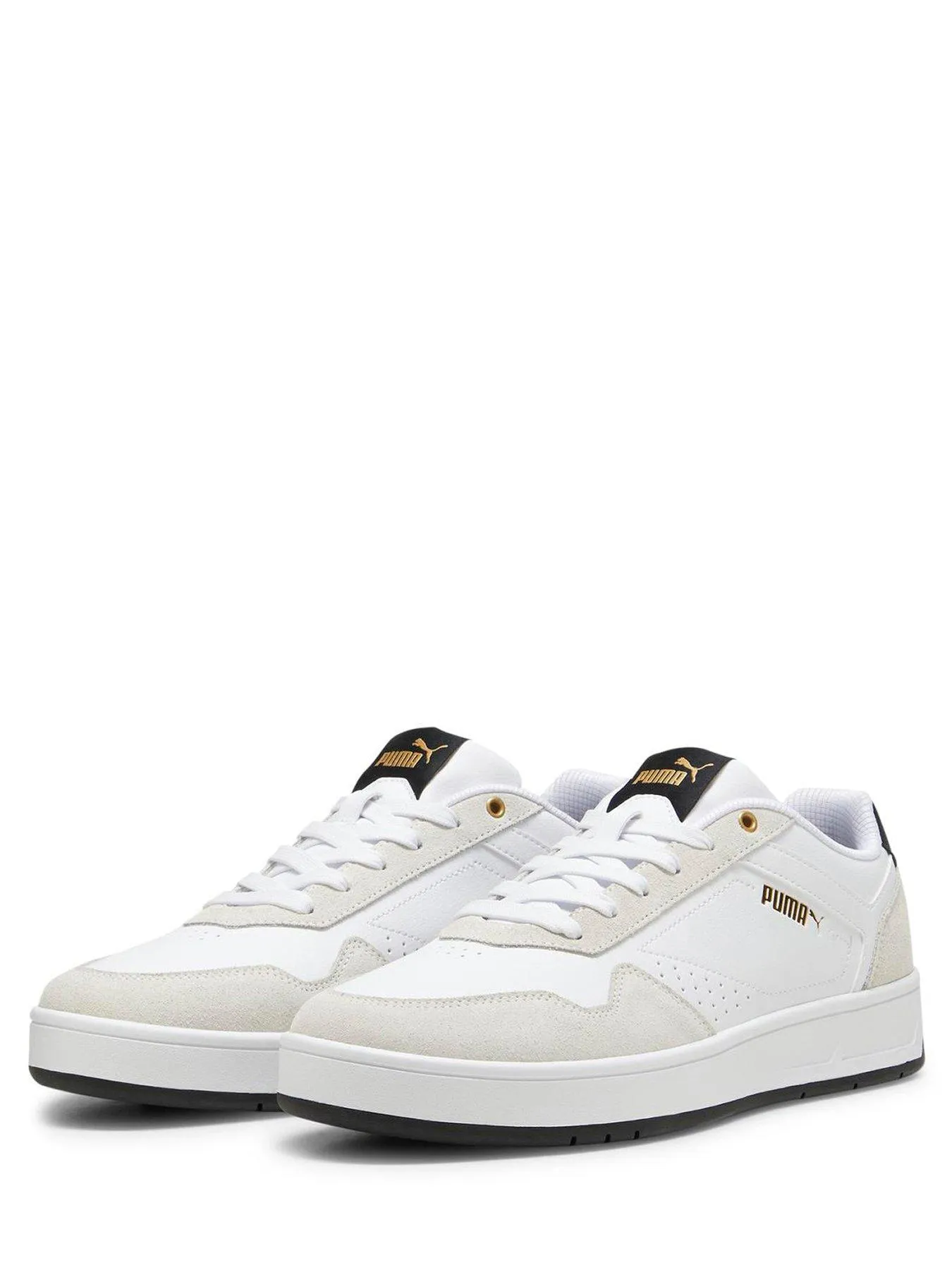 Puma Mens Court Classic Sd Trainers - White/grey