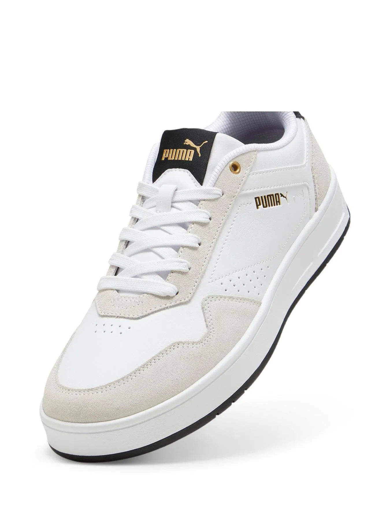 Puma Mens Court Classic Sd Trainers - White/grey