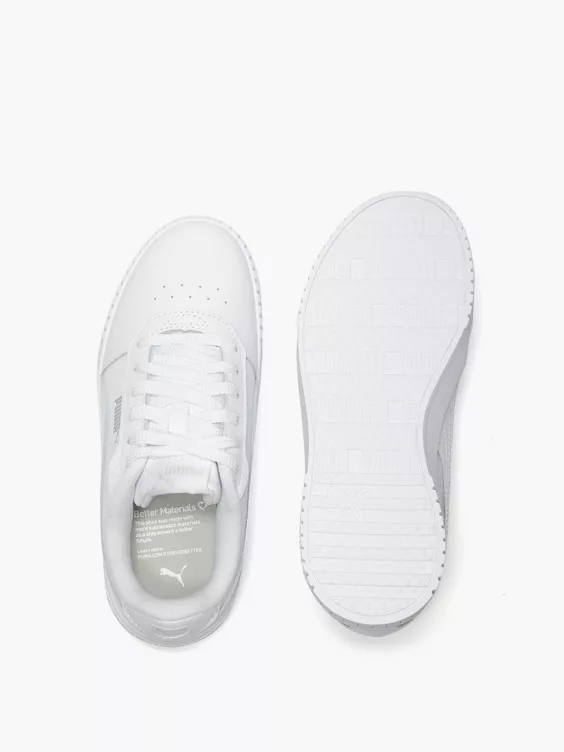 Puma  PUMA Carina2.0 Jr White Lace-up Trainers