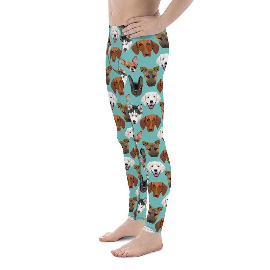 Pup Pattern Men's Leggings