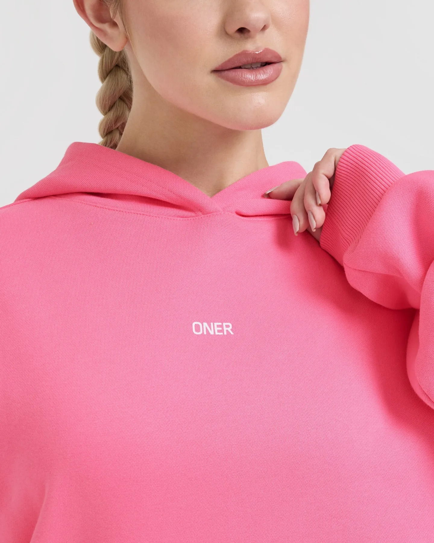 Raising the Bar Graphic Unisex Oversized Hoodie | Peony Pink