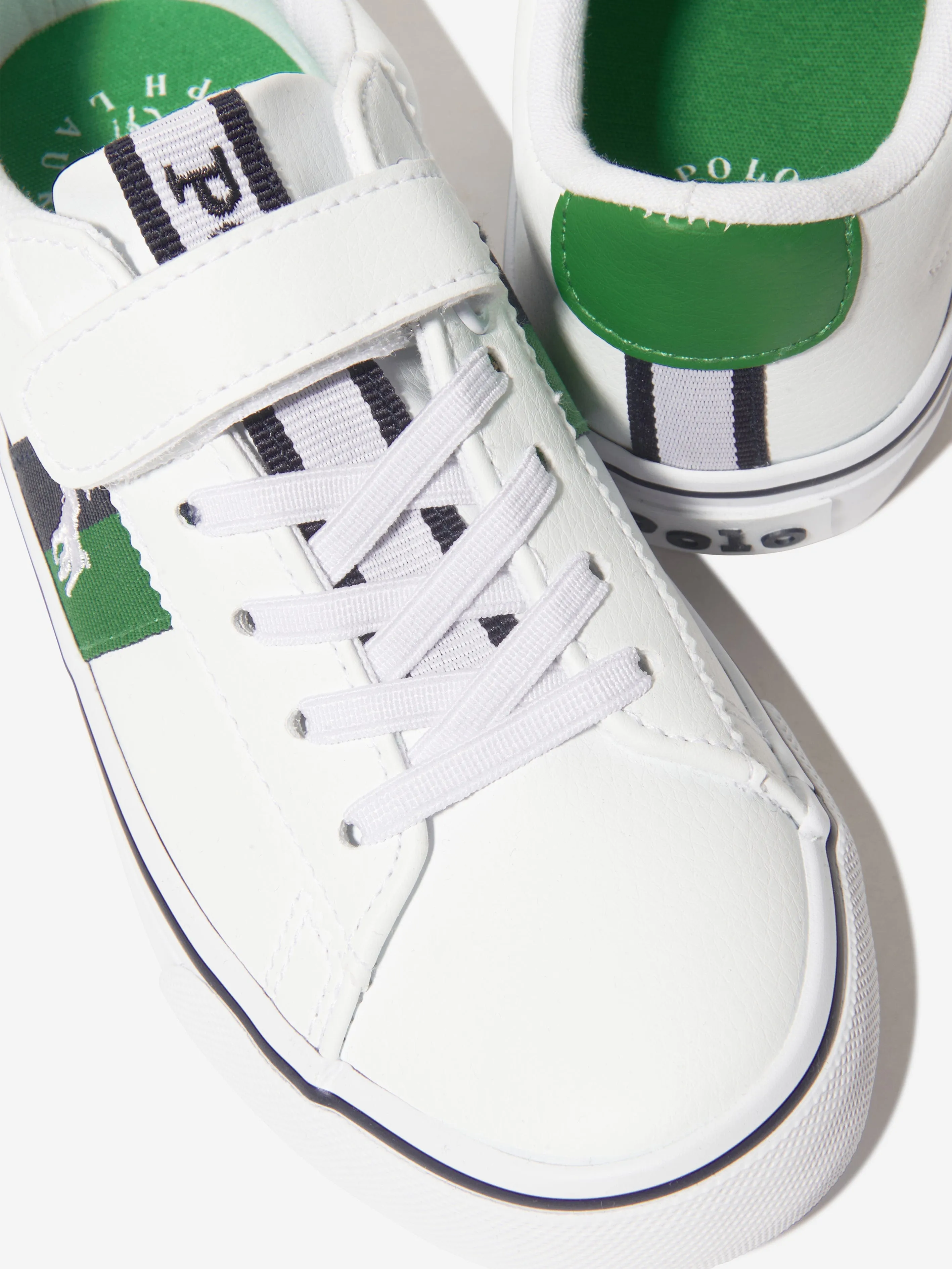 Ralph Lauren Boys Westcott II Trainers in White