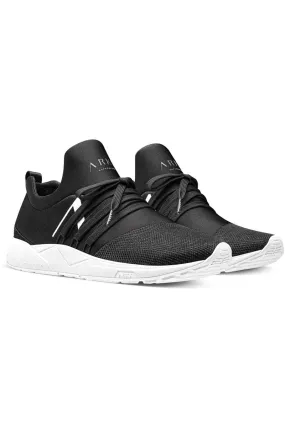 Raven Mesh S-E15 |Jet Black White |Sneakers fra Arkk