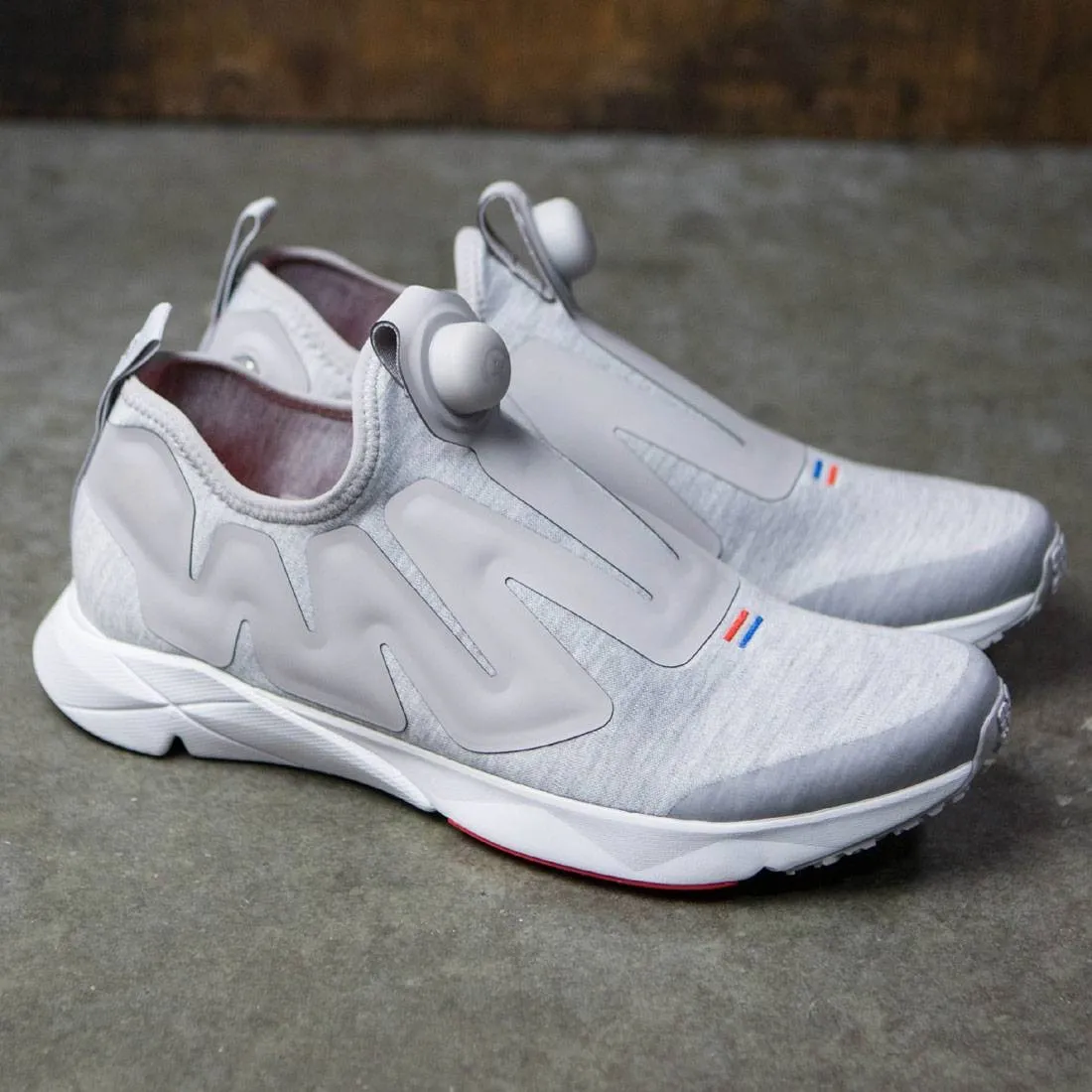 Reebok Men Pump Supreme Hoodie (gray / zinc / white / china red / awesome blue)