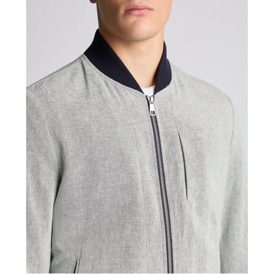 Remus Uomo Cotton & Linen Bomber Jacket Ryland 80492