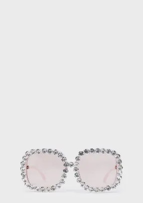 Retro Revival Rhinestone Sunglasses-