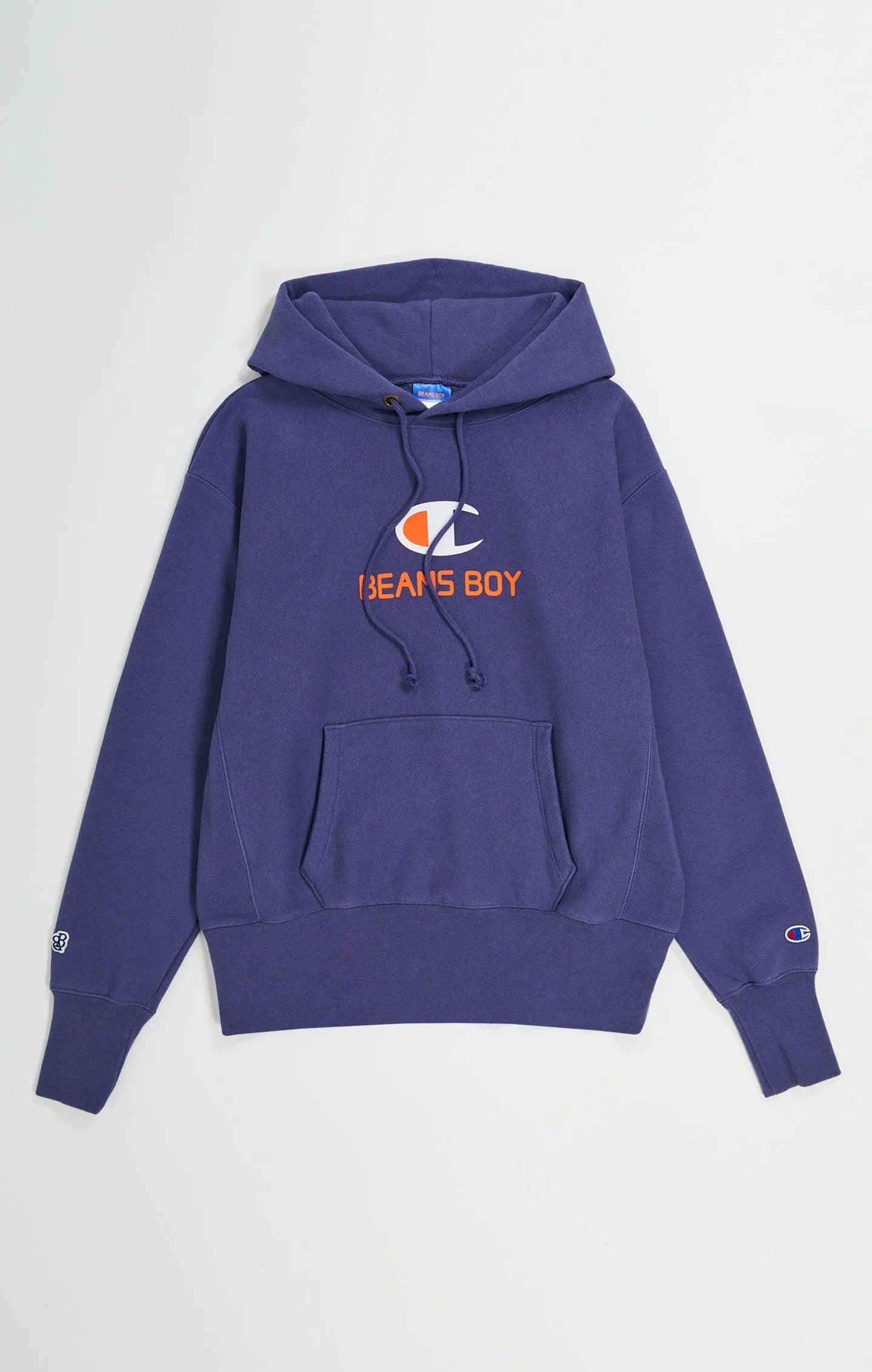 Reverse Weave Surf the web Champion x Beams Boy Fleece Hoodie