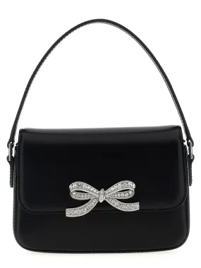 Self Portrait    Self Portrait 'Black Leather Micro' Handbag