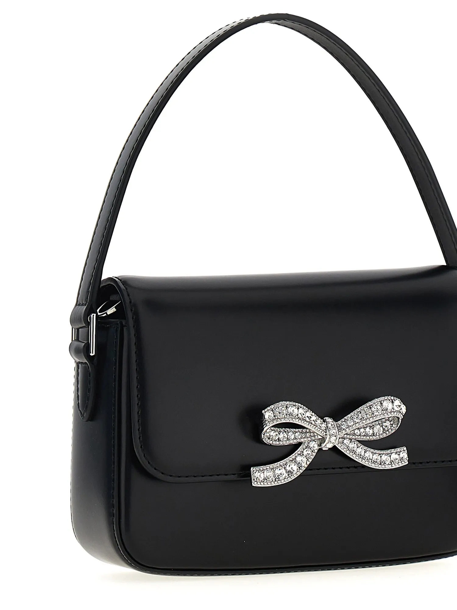 Self Portrait    Self Portrait 'Black Leather Micro' Handbag