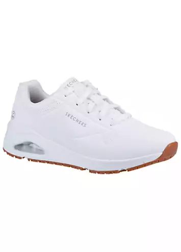 Skechers Mens White Uno SR Trainers