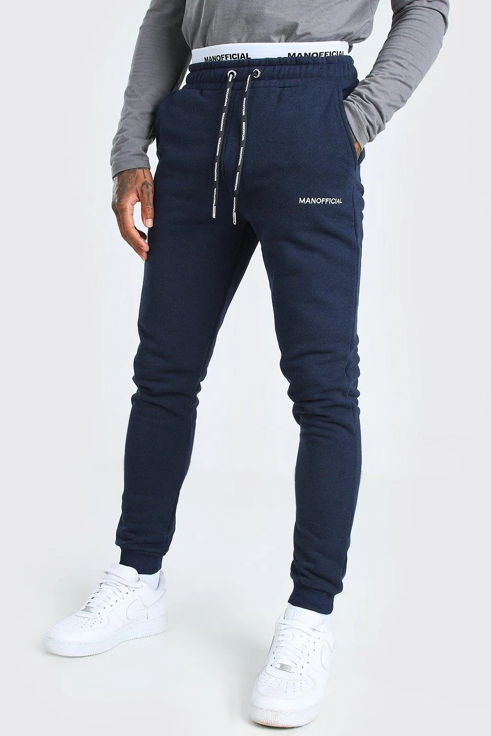 Skinny Fit MAN Official Double Waistband Joggers