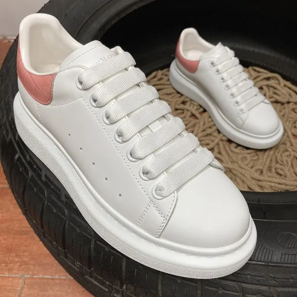 Sneakers White & Back Pink Squares 2024