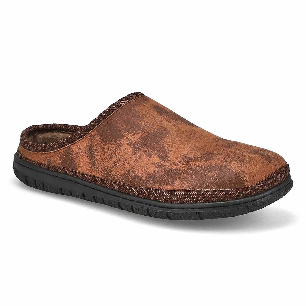 Soft Moc Mens Saturn 2 Memory Foam Slipper - Brown