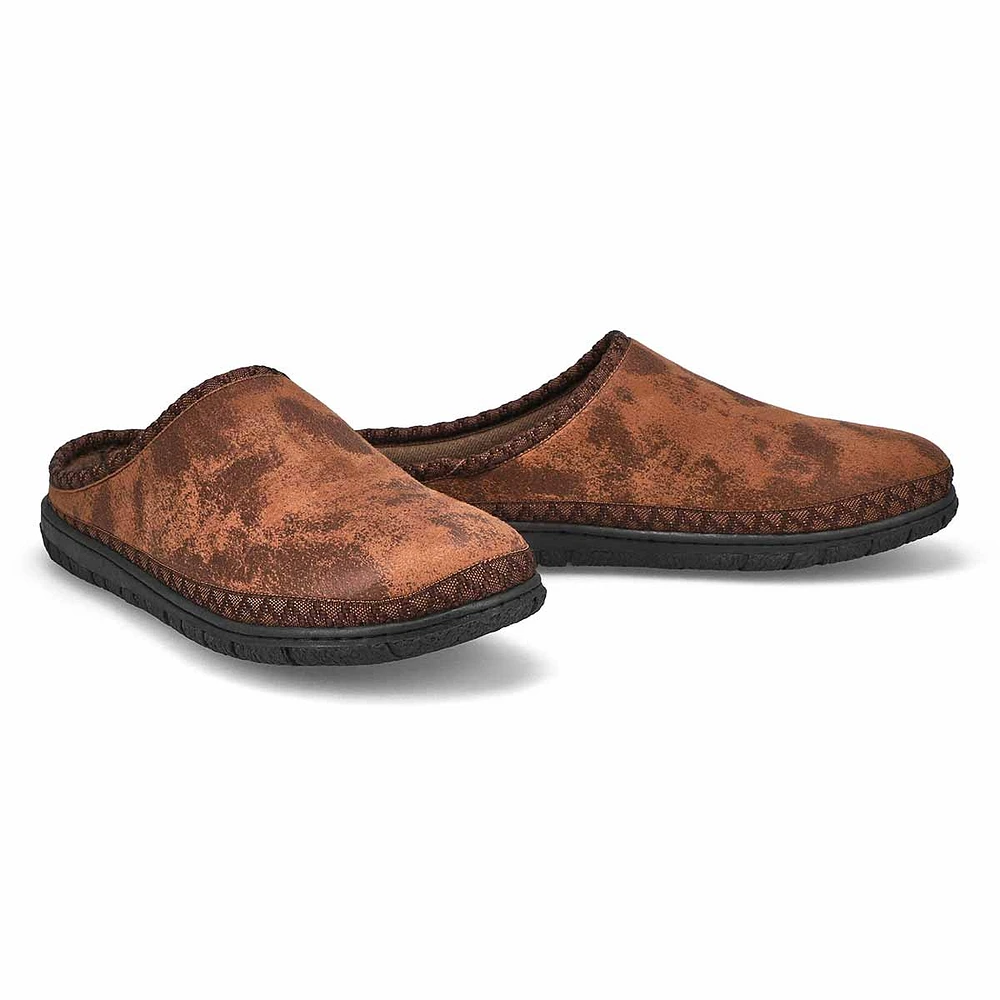 Soft Moc Mens Saturn 2 Memory Foam Slipper - Brown