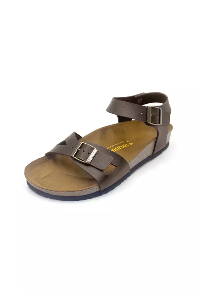 SoleSimple Naples - Dark Brown Leather Sandals & Flip Flops