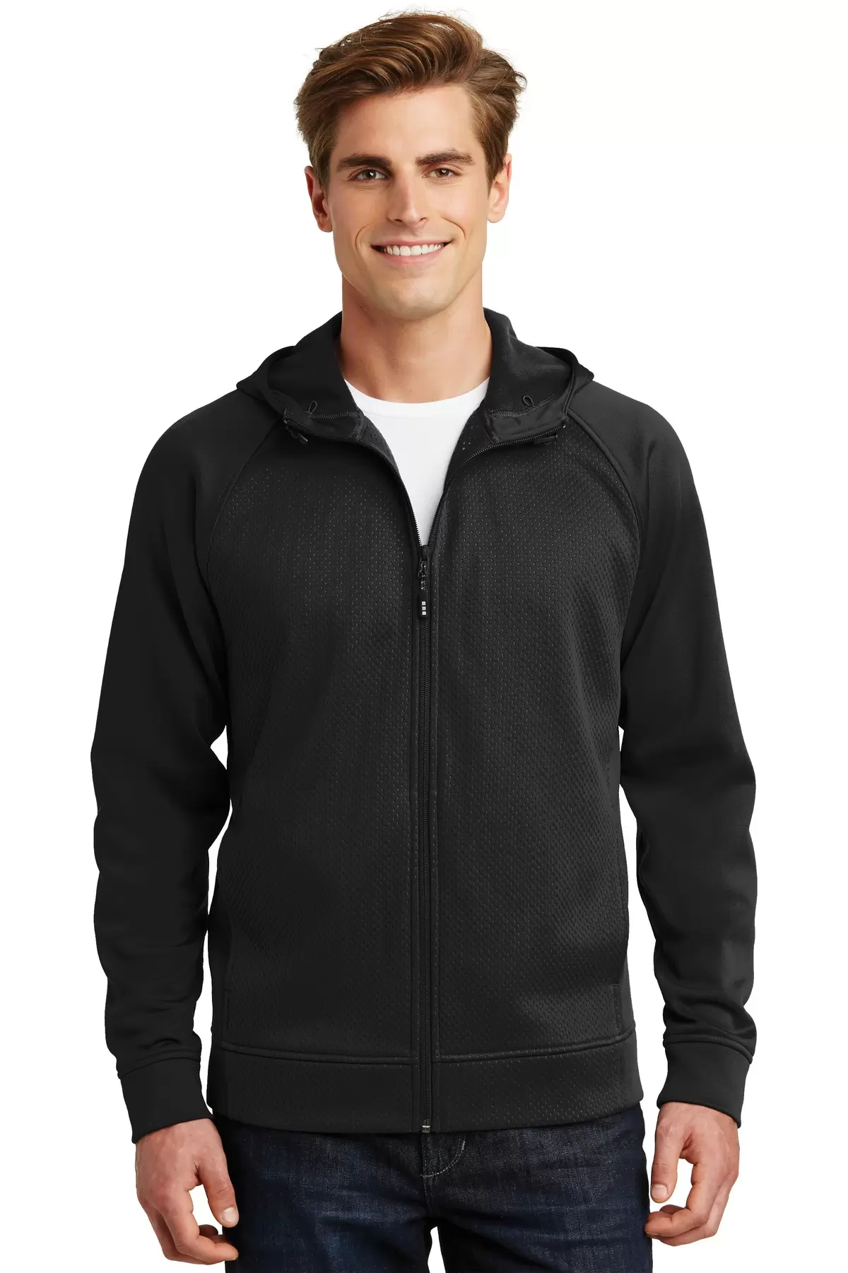 Sport Tek ST295 Sport-Tek Rival Tech Fleece Full-Zip Hooded Jacket SKU: ST295