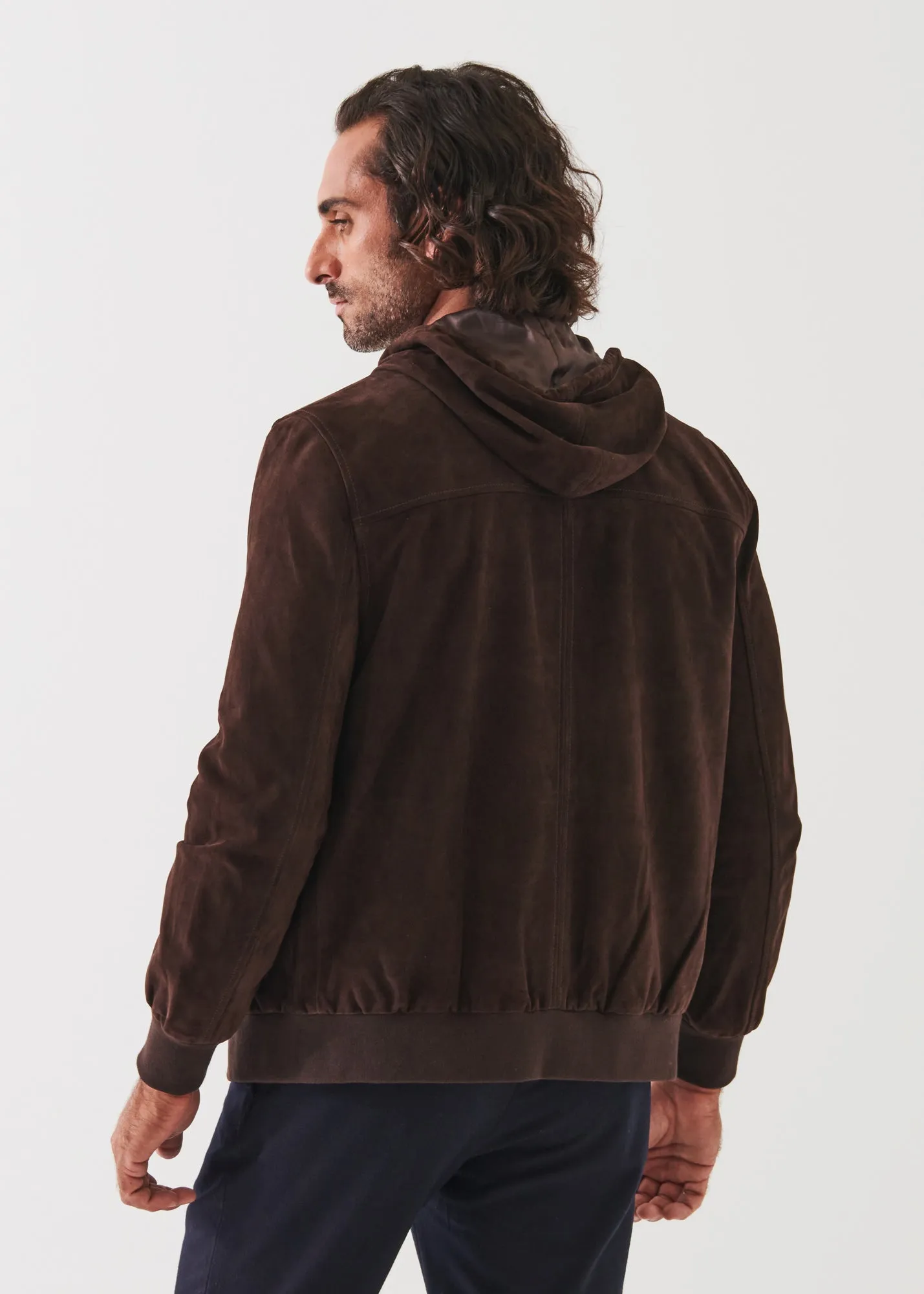 SUEDE FULL ZIP JACKET