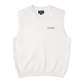 T-LOGO KNIT VEST IVORY | Bodega