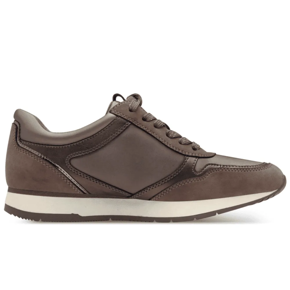 Tamaris 23603 Taupe Brown Side Zip Trainers