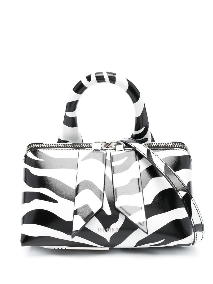 The Attico    The Attico Friday Zebra Print Handbag