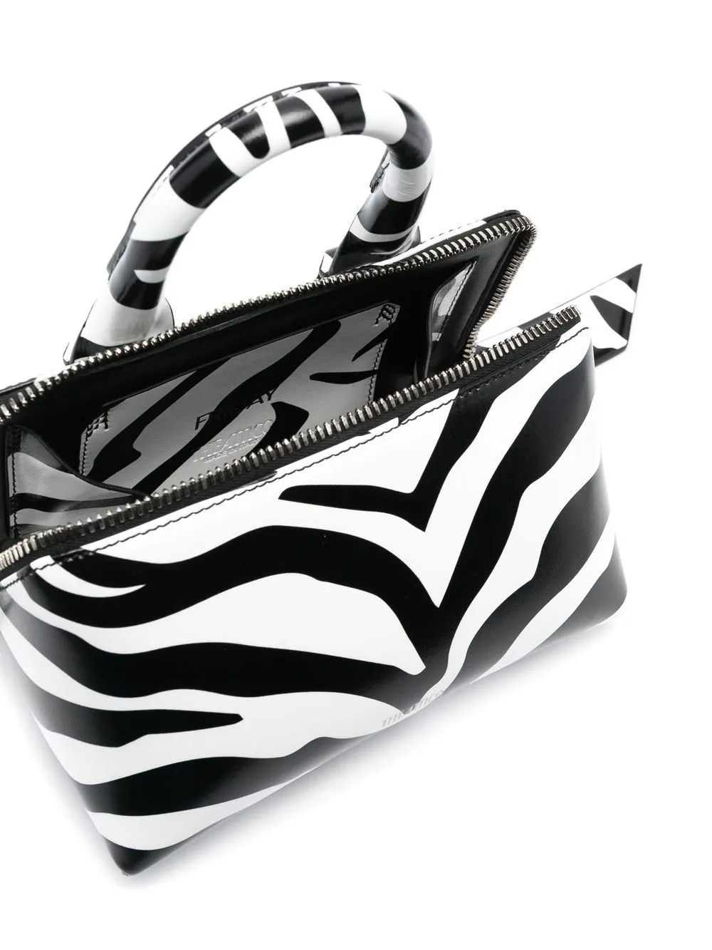 The Attico    The Attico Friday Zebra Print Handbag