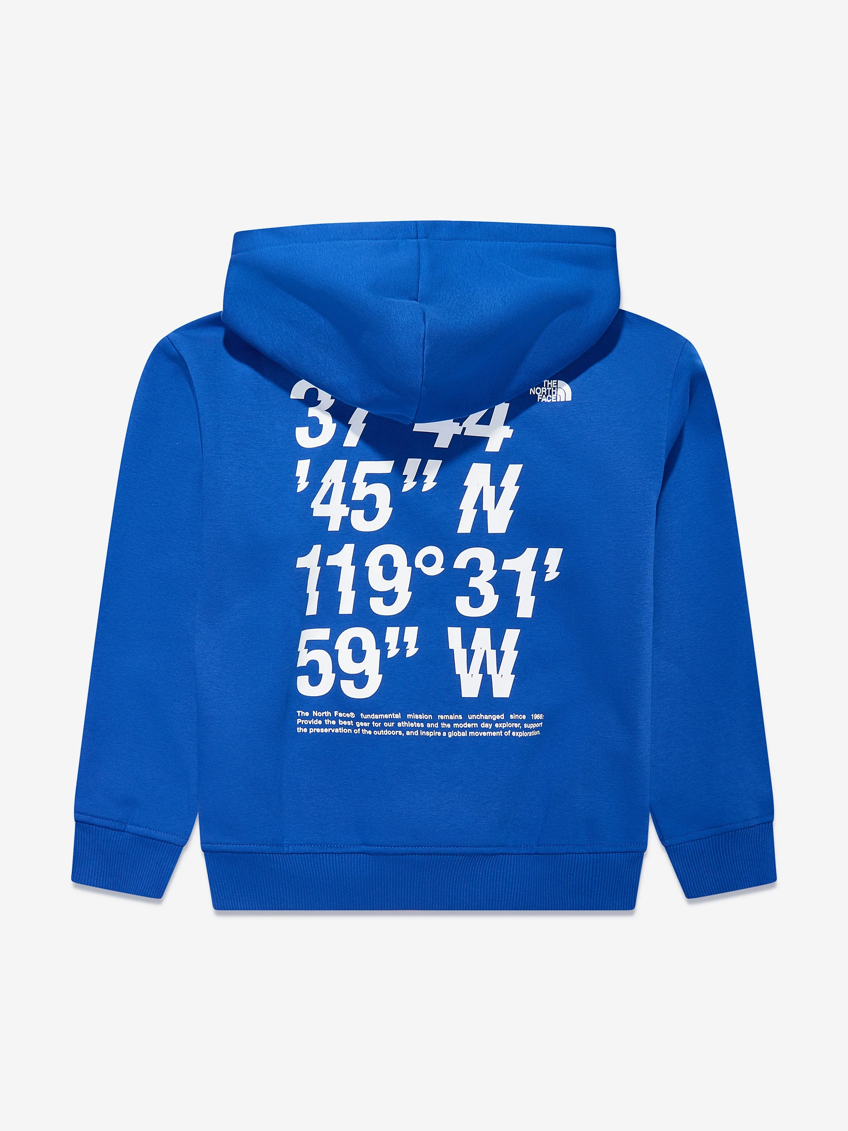 The North Face Boys Coordinates Graphic Oversized Hoodie in Blue