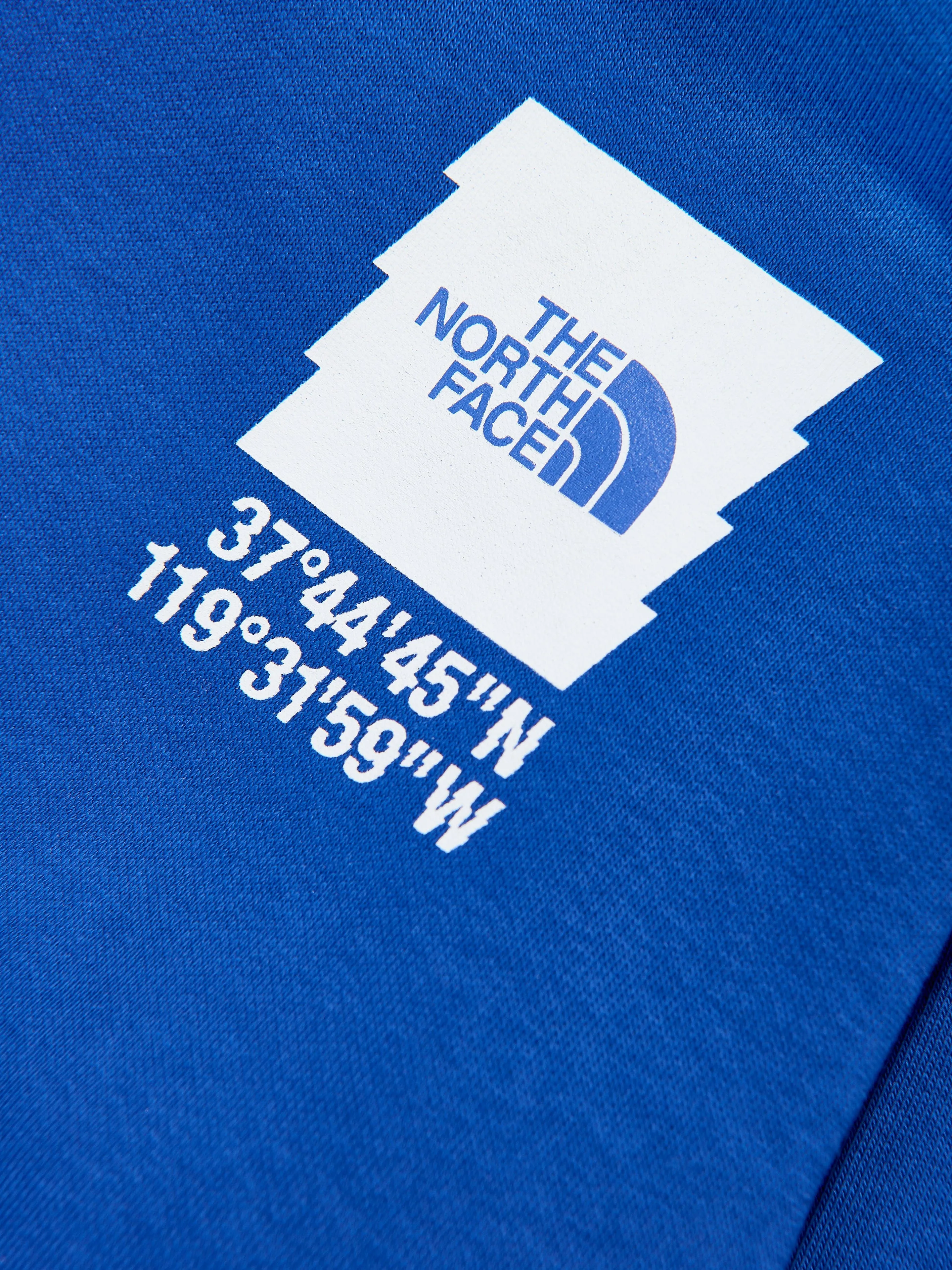 The North Face Boys Coordinates Graphic Oversized Hoodie in Blue