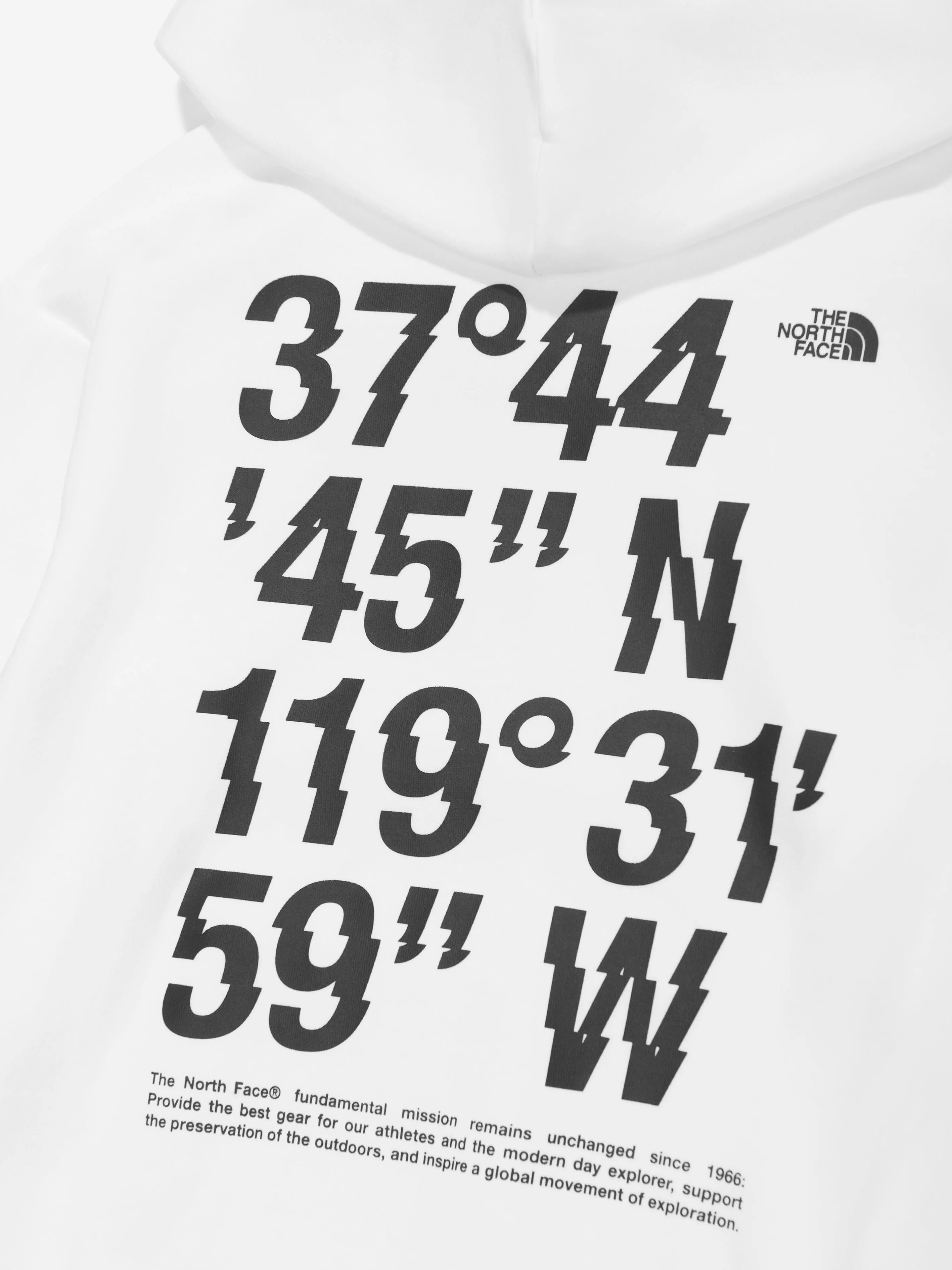 The North Face Boys Coordinates Graphic Oversized Hoodie in White