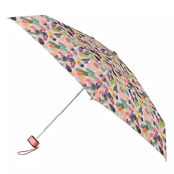 Totes ECO-BRELLA® Compact Flat Ikat Daubs Print Umbrella | Kaleidoscope