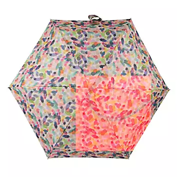 Totes ECO-BRELLA® Compact Flat Ikat Daubs Print Umbrella | Kaleidoscope