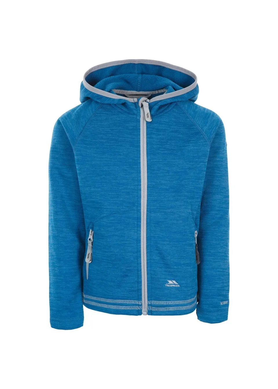 Trespass Girls Blue Goodness Airtrap Fleece Hoodie (2-8yrs)