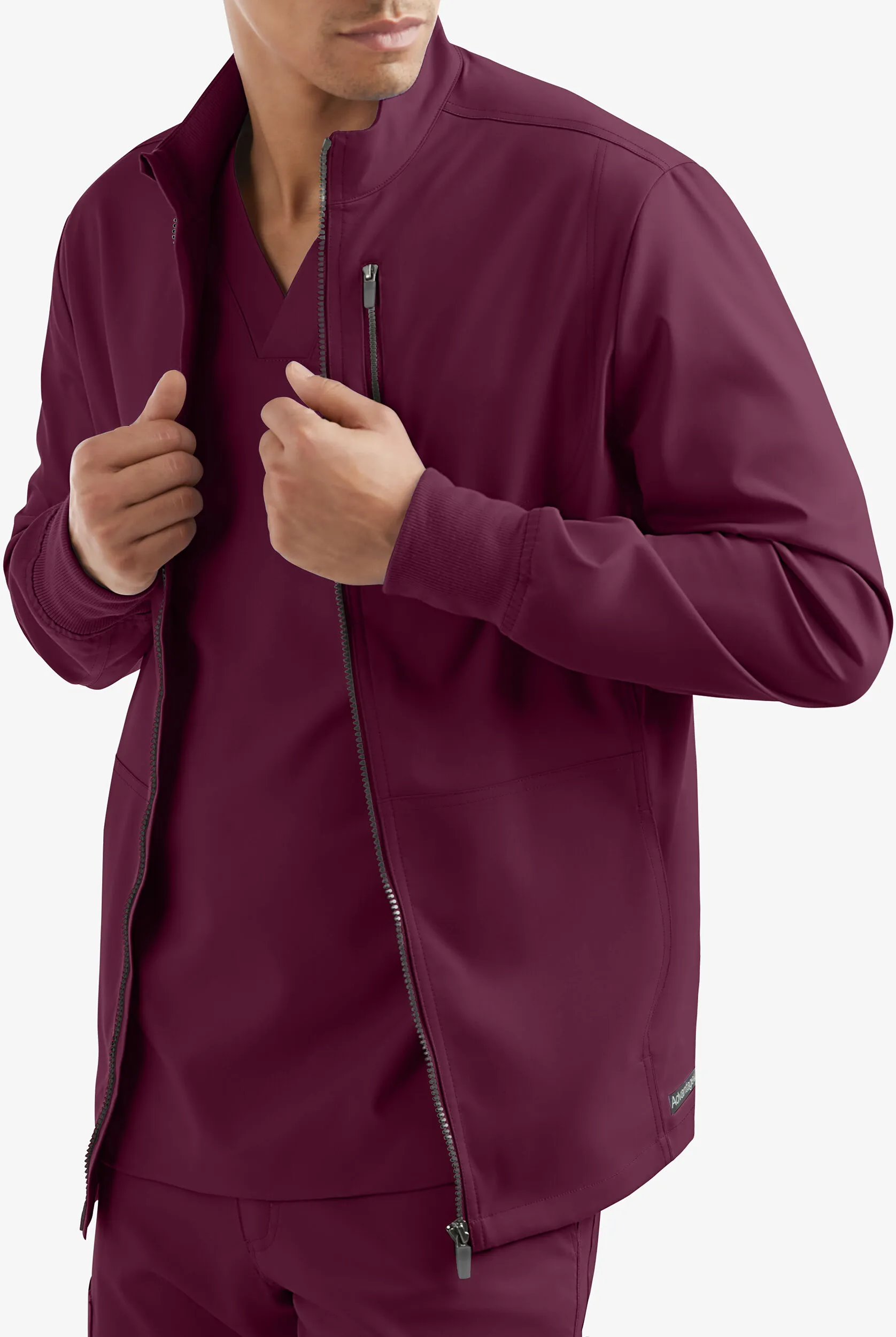 UA Advantage STRETCH Men's 4-Pocket Zip Front Warm-Up Scrub Jacket