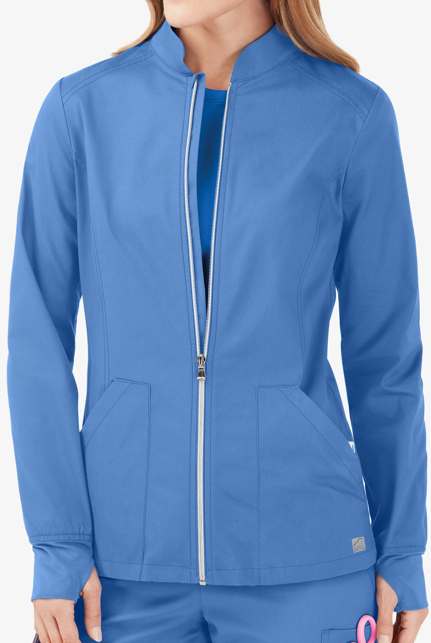 UA Butter-Soft STRETCH Women's 3-Pocket Zip Front Scrub Jacket