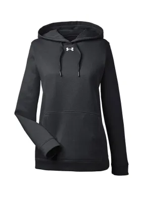 Under Armour Black / White Women's Hustle Fleece Hoodie 1300261