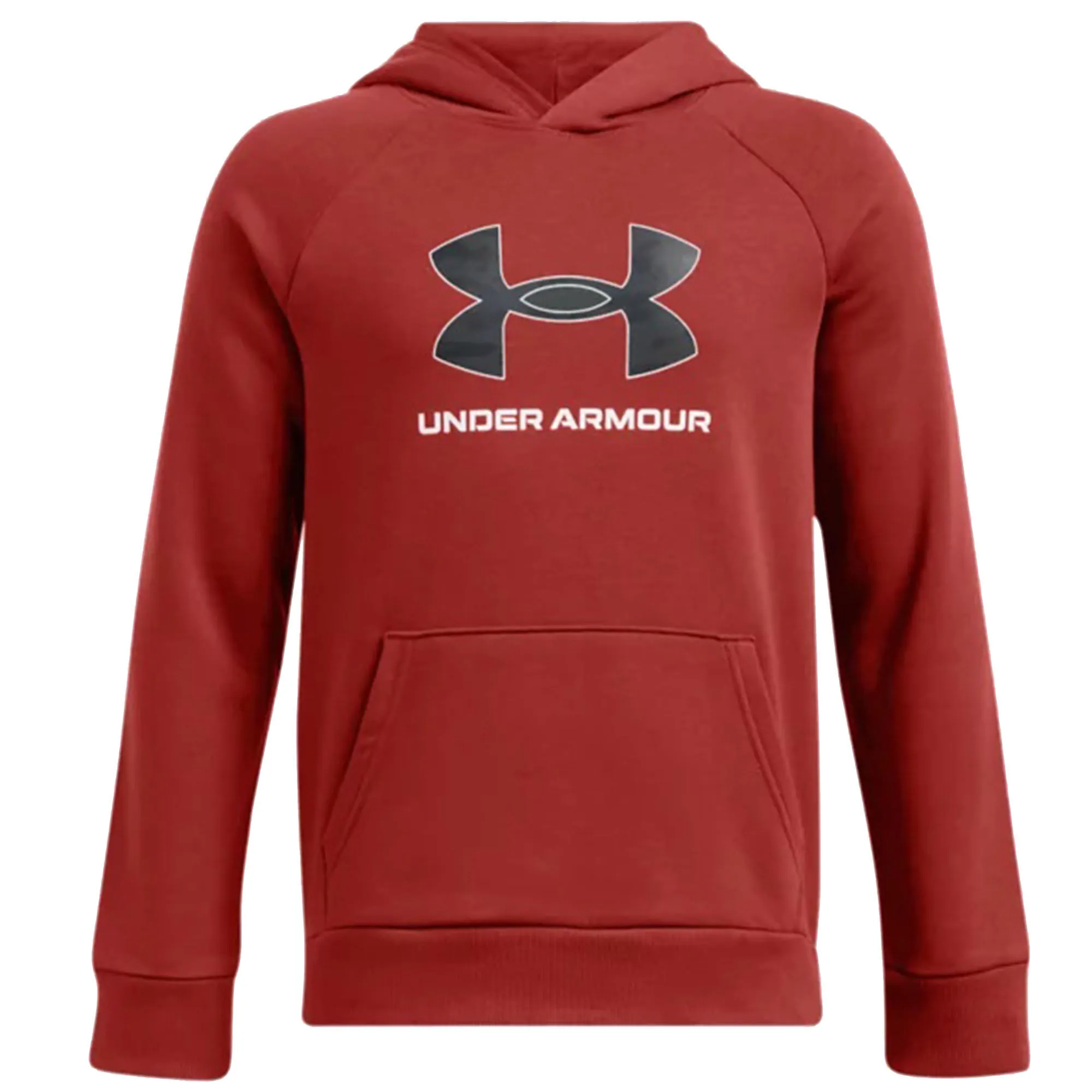 Under Armour Boys' UA Rival Fleece Big Logo Printed Fill Hoodie