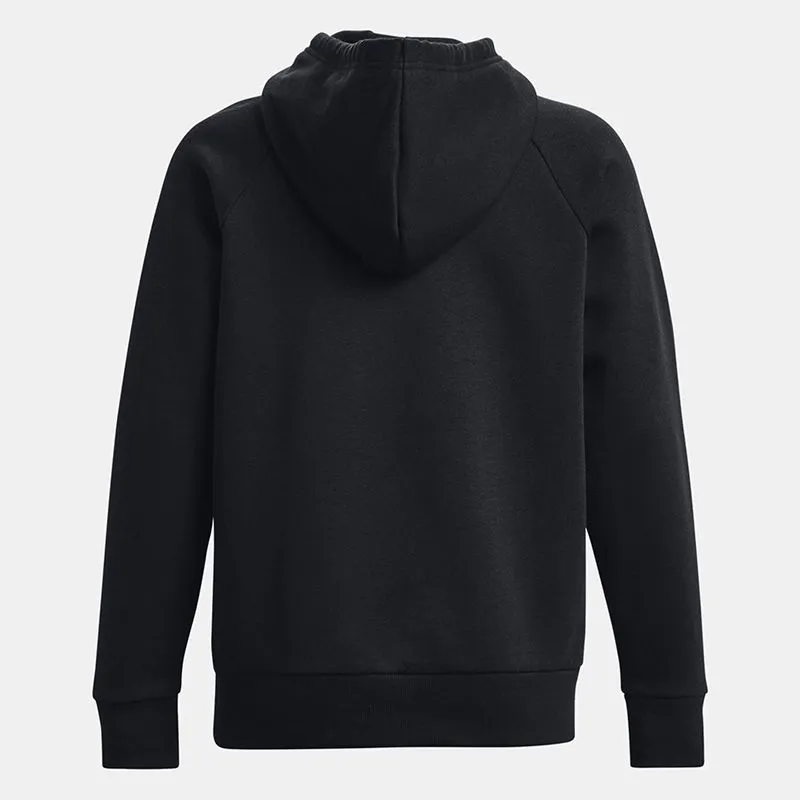 Under Armour Women's Rival Fleece Hooded Top Black / White