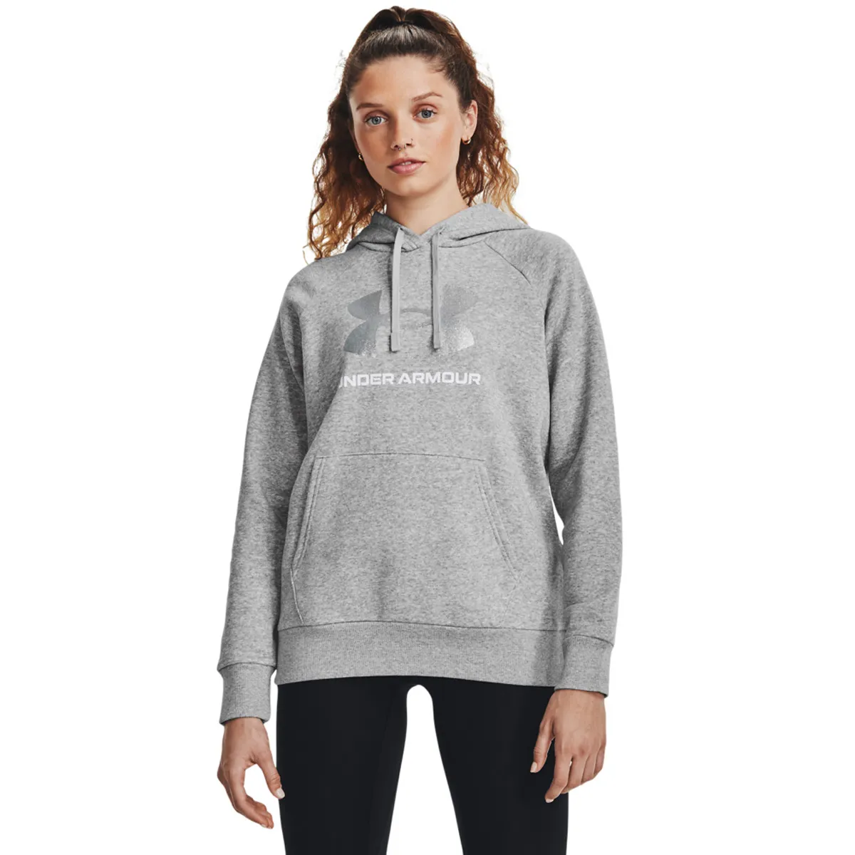 Under Armour Women's UA Rival Fleece Glitter Big Logo Hoodie