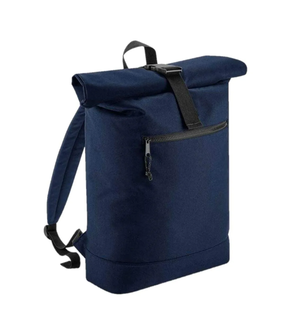 Unisex recycled roll-top backpack one size navy Bagbase