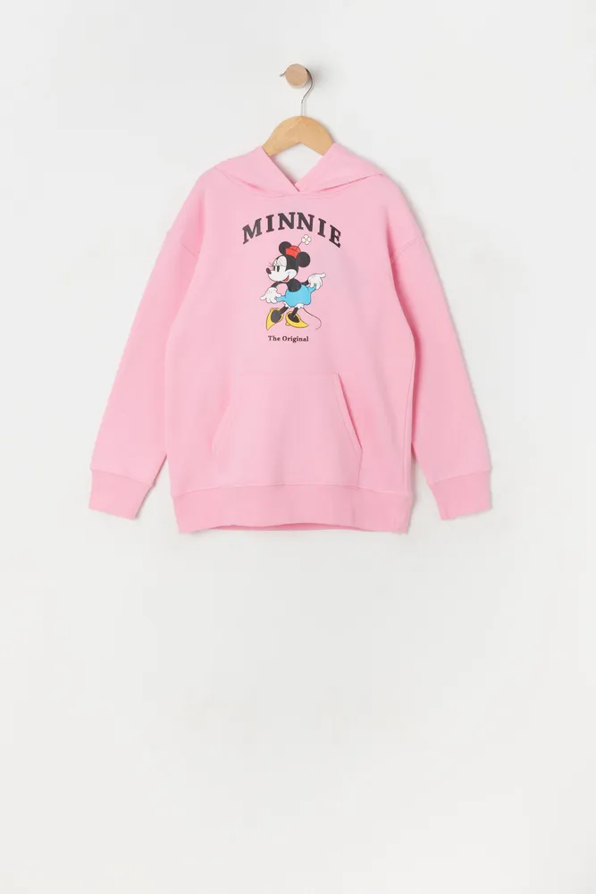 Urban Kids Girls The Original Minnie Graphic Fleece Hoodie