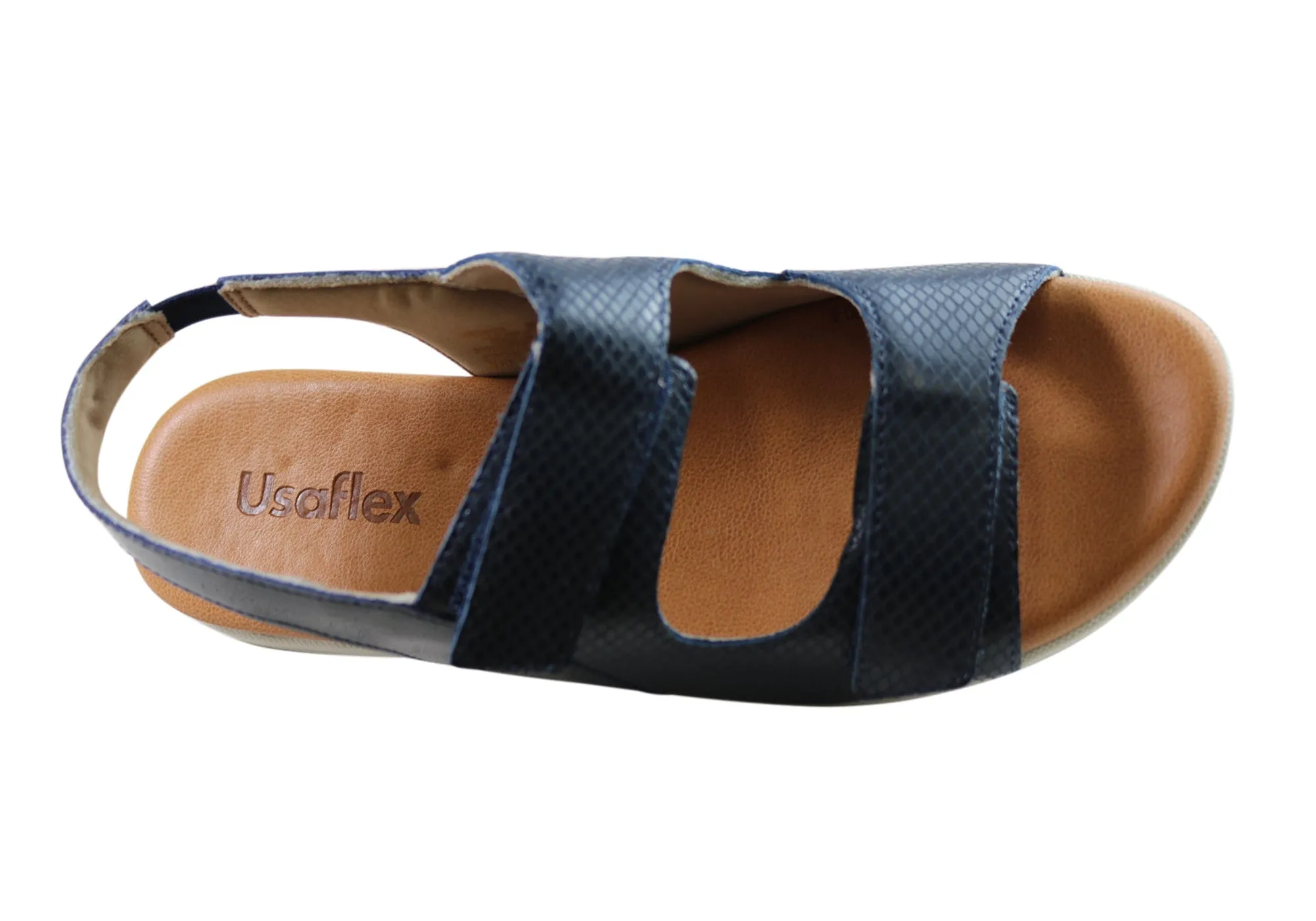 Usaflex Jessica Womens Comfortable Leather Sandals Made In Brazil