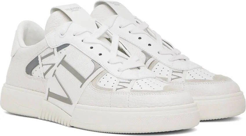 Valentino Garavani White & Gray VL7N Sneakers