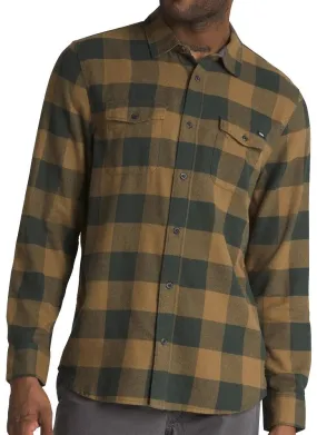 Vans Aliso Button Down L/S (Deep Forest/Kangaroo)