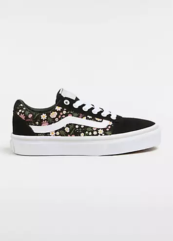 Vans Kids Floral Fall Black Ward Fall Trainers | Grattan