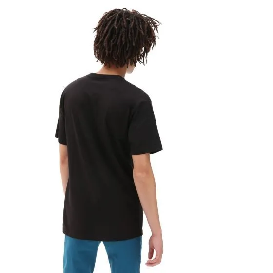 Vans Left Chest Logo T Shirt - Black/Waterfall