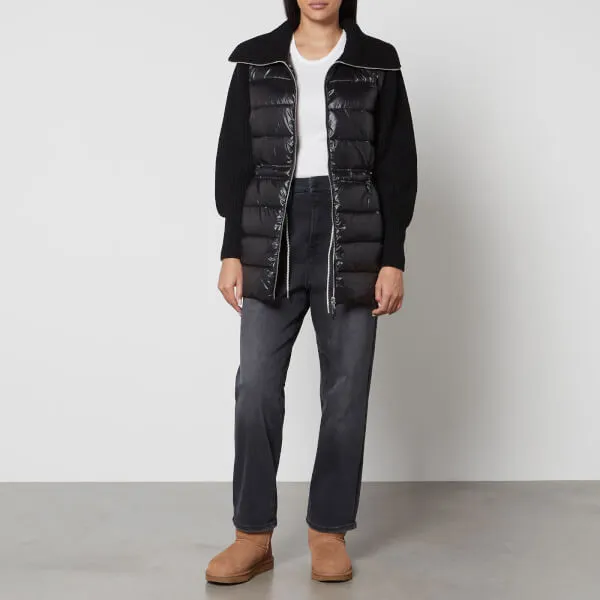 Varley Montrose Nylon and Knit Zip Through Jacket