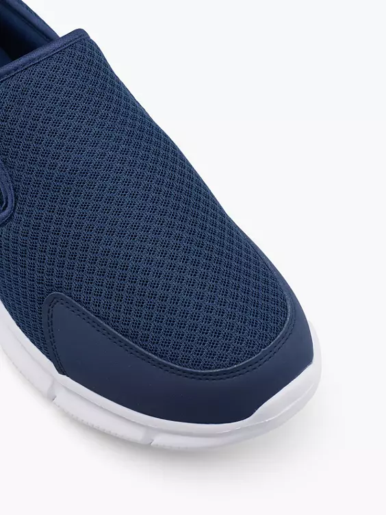 Victory  New Zeal Navy Slip On Trainers